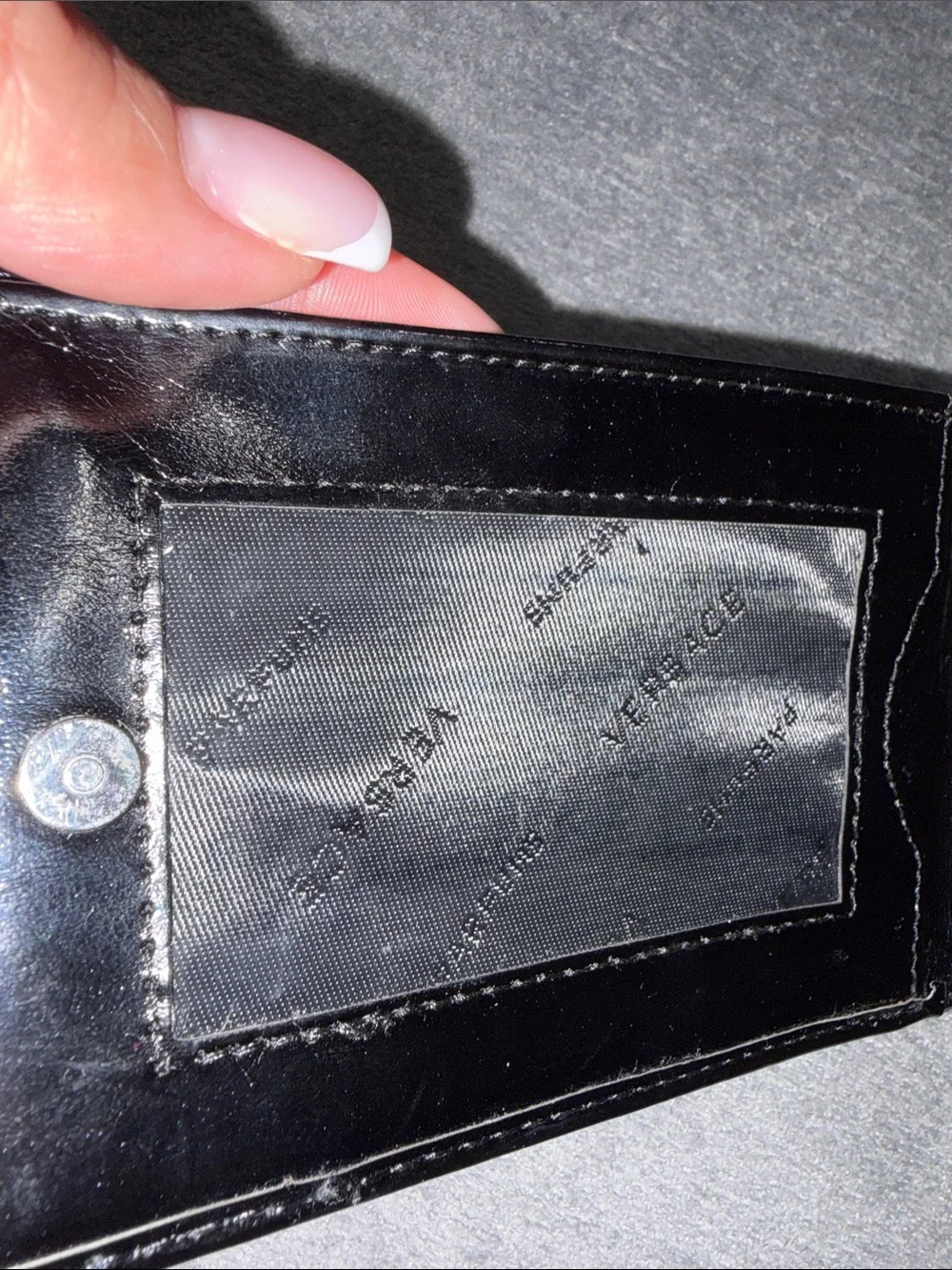 Versace Parfums - Black Patent Wallet Unisex